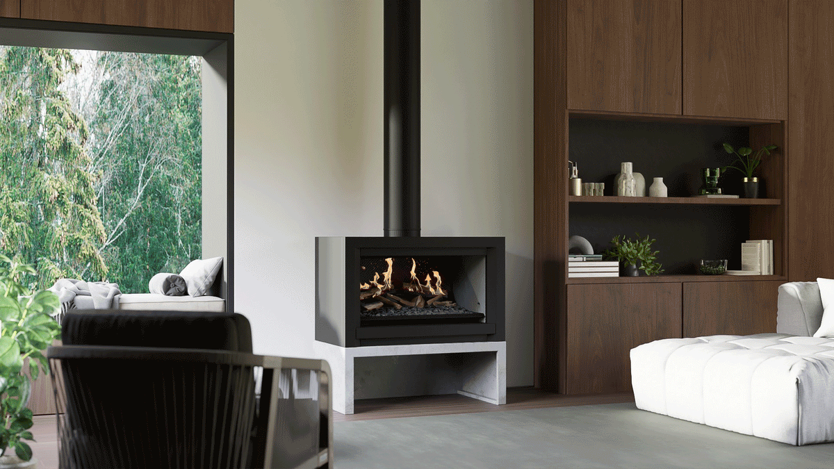 Escea LFS800 Holographic Electric Freestanding Fireplace