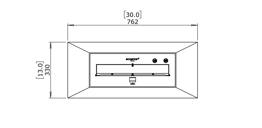 Ecosmart Fire Grate 30 Insert