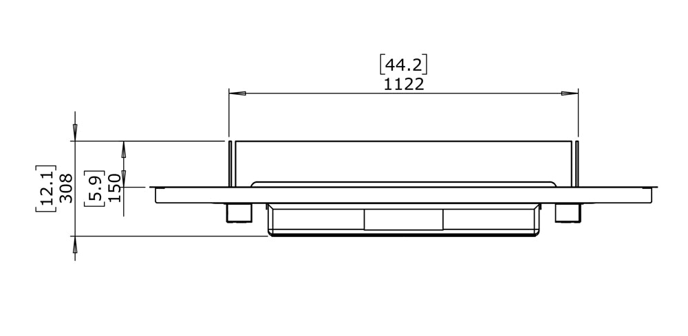 Ecosmart Linear Curved 65 Fire Pit Kit