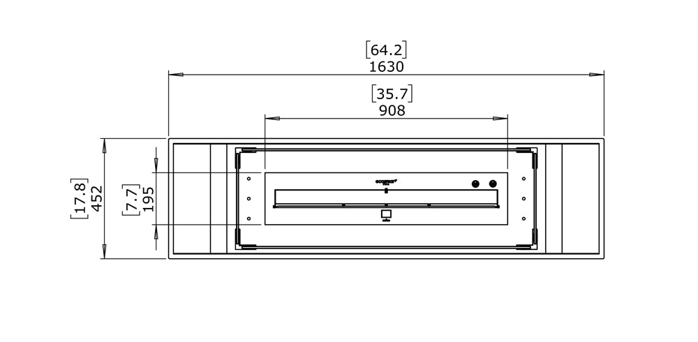 Ecosmart Linear Curved 65 Fire Pit Kit