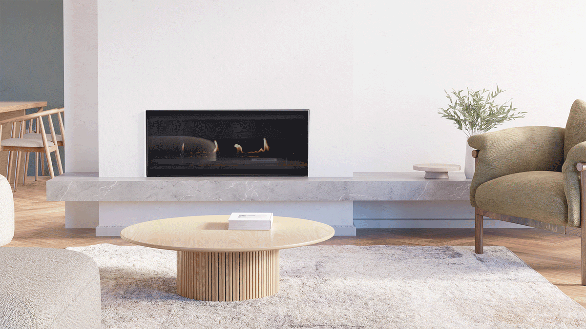 Escea LR1000 Holographic Electric Fireplace