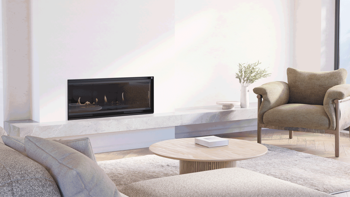 Escea LR1000 Holographic Electric Fireplace