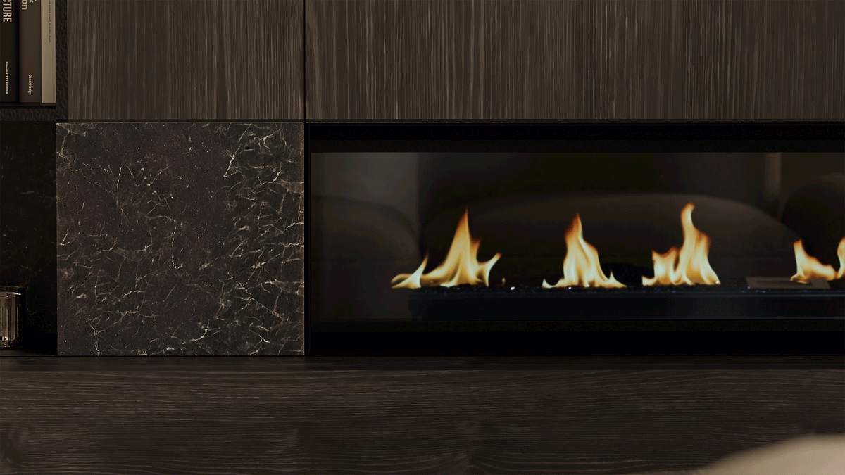 Escea LR1550 Holographic Electric Fireplace