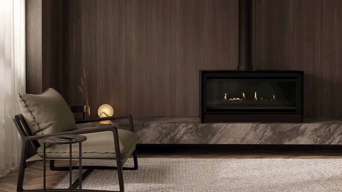Escea LRFS1000 Holographic Electric Freestanding Fireplace