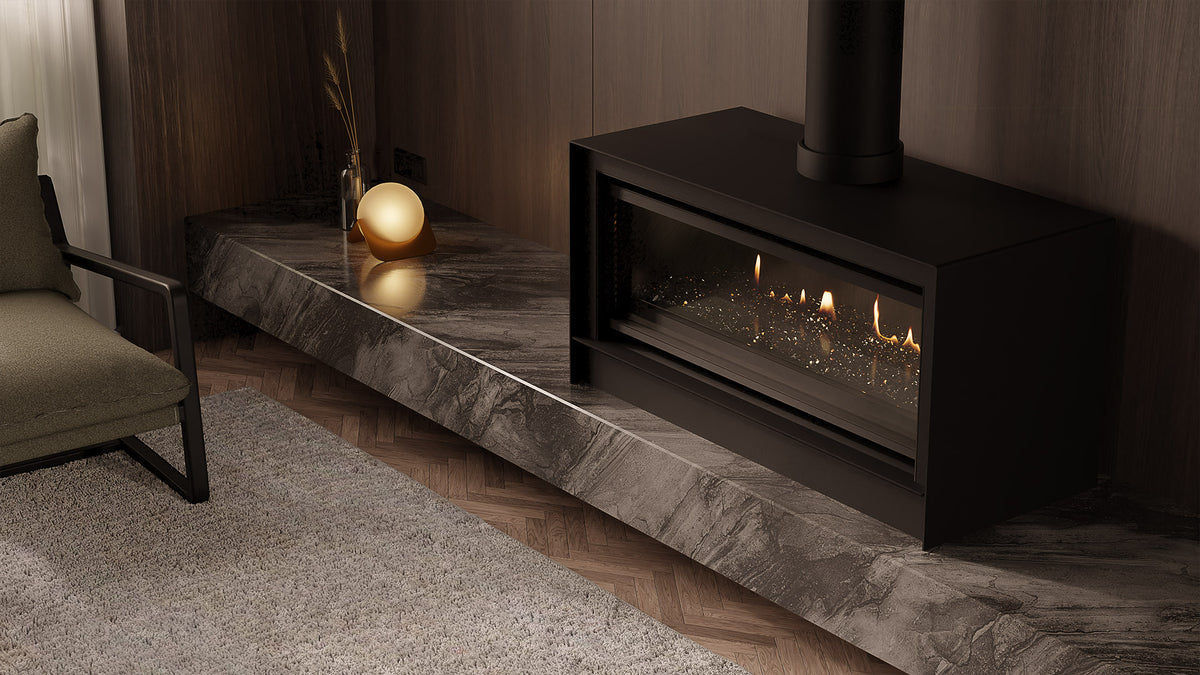 Escea LRFS1000 Holographic Electric Freestanding Fireplace