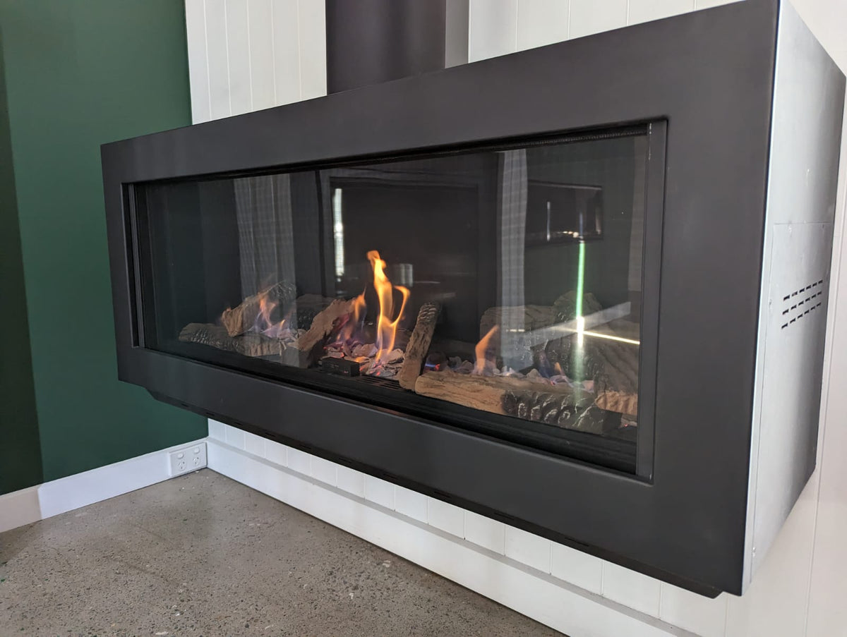 Ex-Display Ortal Stand Alone 110 Natural Gas Fireplace