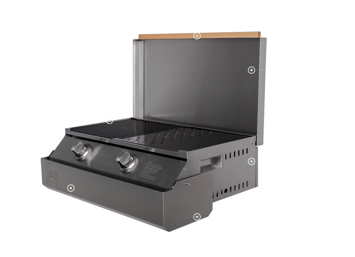 Space Grill 2 Burner BBQ - LPG