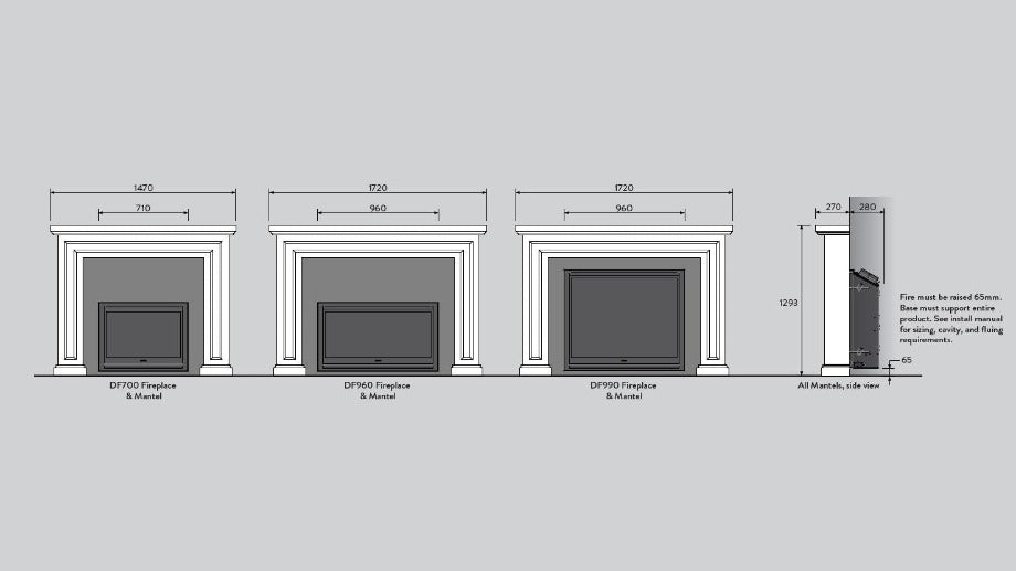 Escea DF Series Mantel