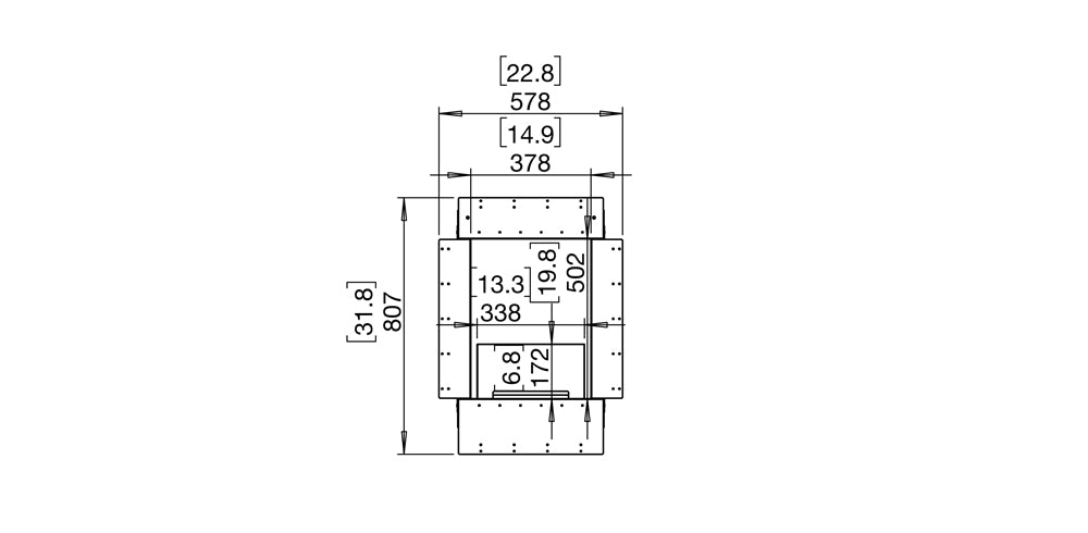 Ecosmart Double Sided Flex 18 Fireplace