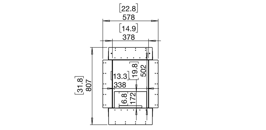 Ecosmart Single Sided Flex 18 Fireplace