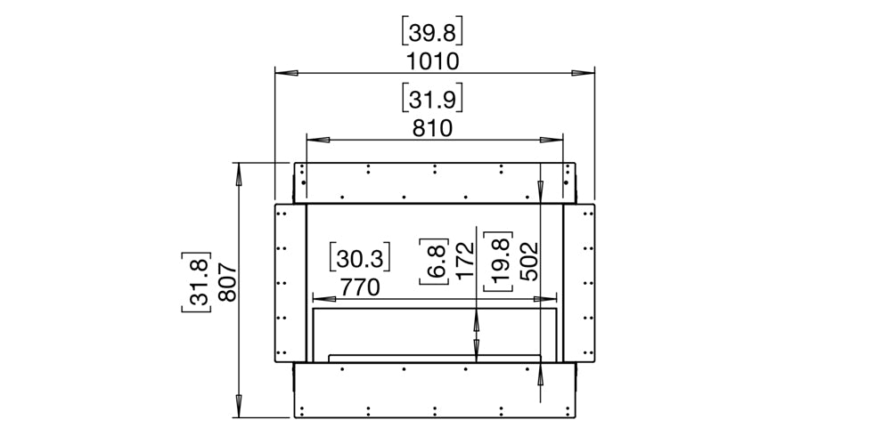 Ecosmart Double Sided Flex 32 Fireplace