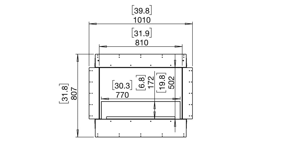 Ecosmart Single Sided Flex 32 Fireplace