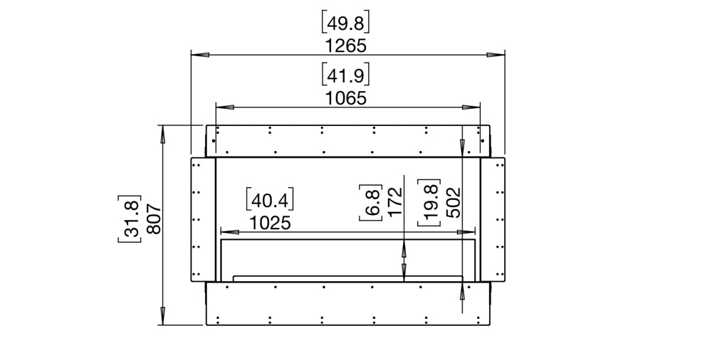 Ecosmart Double Sided Flex 42 Fireplace