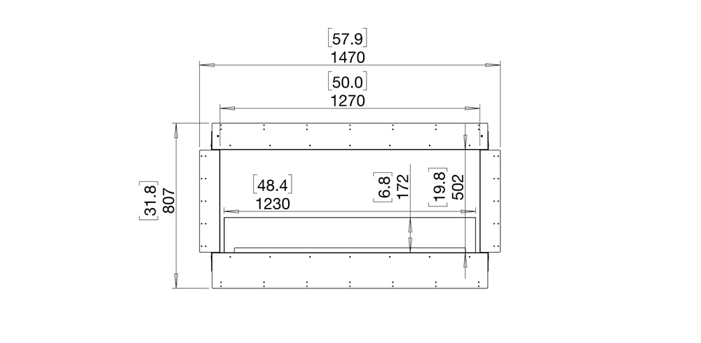 Ecosmart Double Sided Flex 50 Fireplace