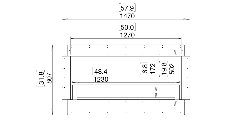 Ecosmart Single Sided Flex 50 Fireplace
